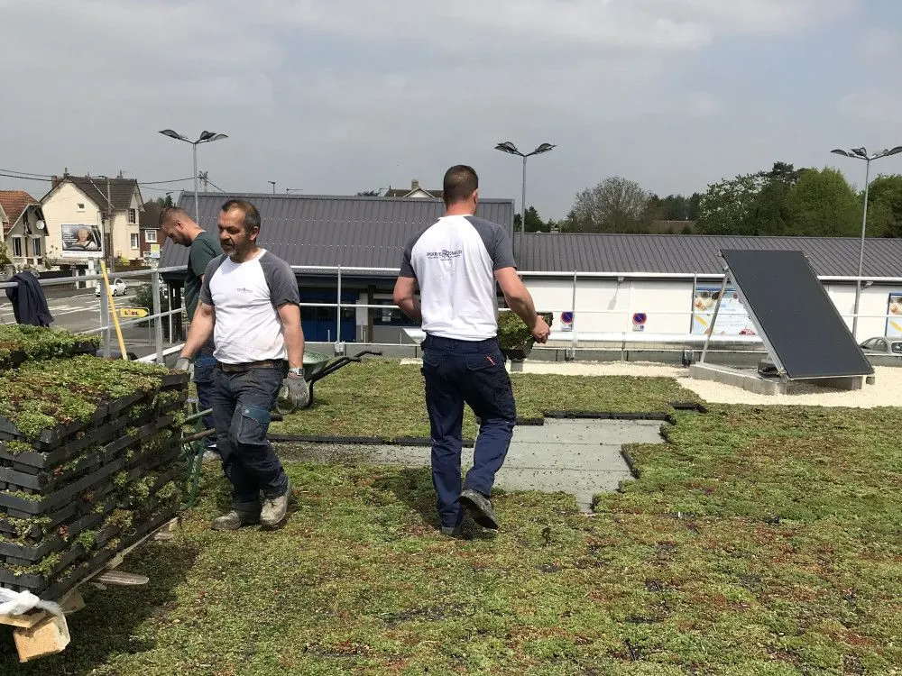 Étanchéité de toiture-terrasse réalisée par les étancheurs Renaud Poirier dans l'Oise